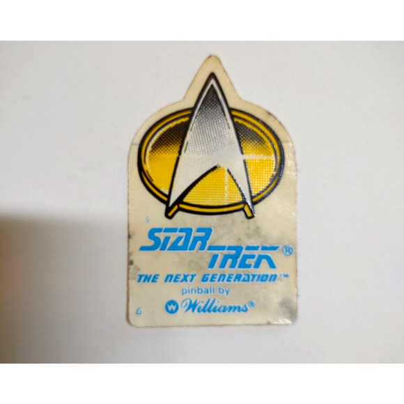 Star Trek The Next Generation Pinball Decal Sticker Promo Original Vintage - Picture 3 of 6